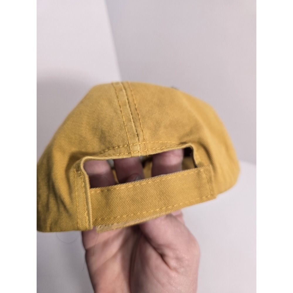 Jeep 3D Star Embroidered Military Cap Distressed Mustard Yellow Baseball Hat NEW - Picture 3 of 8